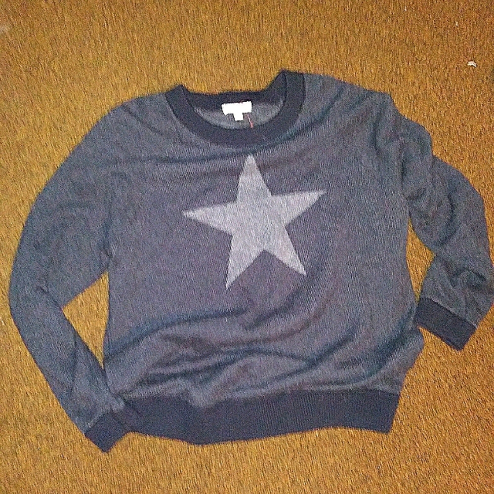 Minnie Rose merino wool blend star swe…